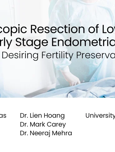 Hysteroscopic Resection of Low Grade Early Stage Endometrial Cancer in a Patient Desiring Fertility Preservation