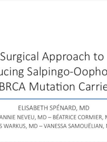 Surgical Approach to Risk-Reducing Salpingo-Oophorectomy in BRCA Mutation Carriers