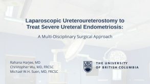 Laparoscopic Ureteroureterostomy to Treat Severe Ureteral Endometriosis