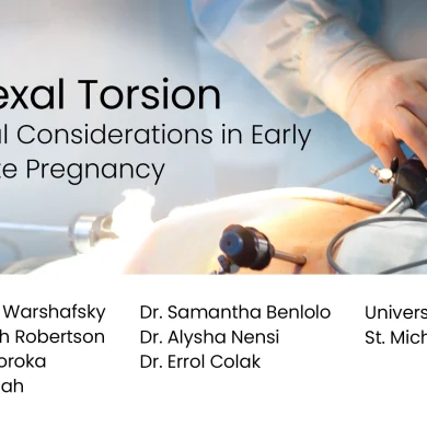 Adnexal Torsion: Surgical Considerations in Early and Late Pregnancy