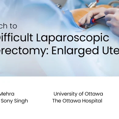 Approach to the Difficult Laparoscopic Hysterectomy: Enlarged Uterus