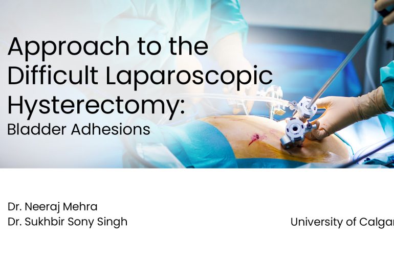 Approach to the Difficult Laparoscopic Hysterectomy: Bladder Adhesions preview
