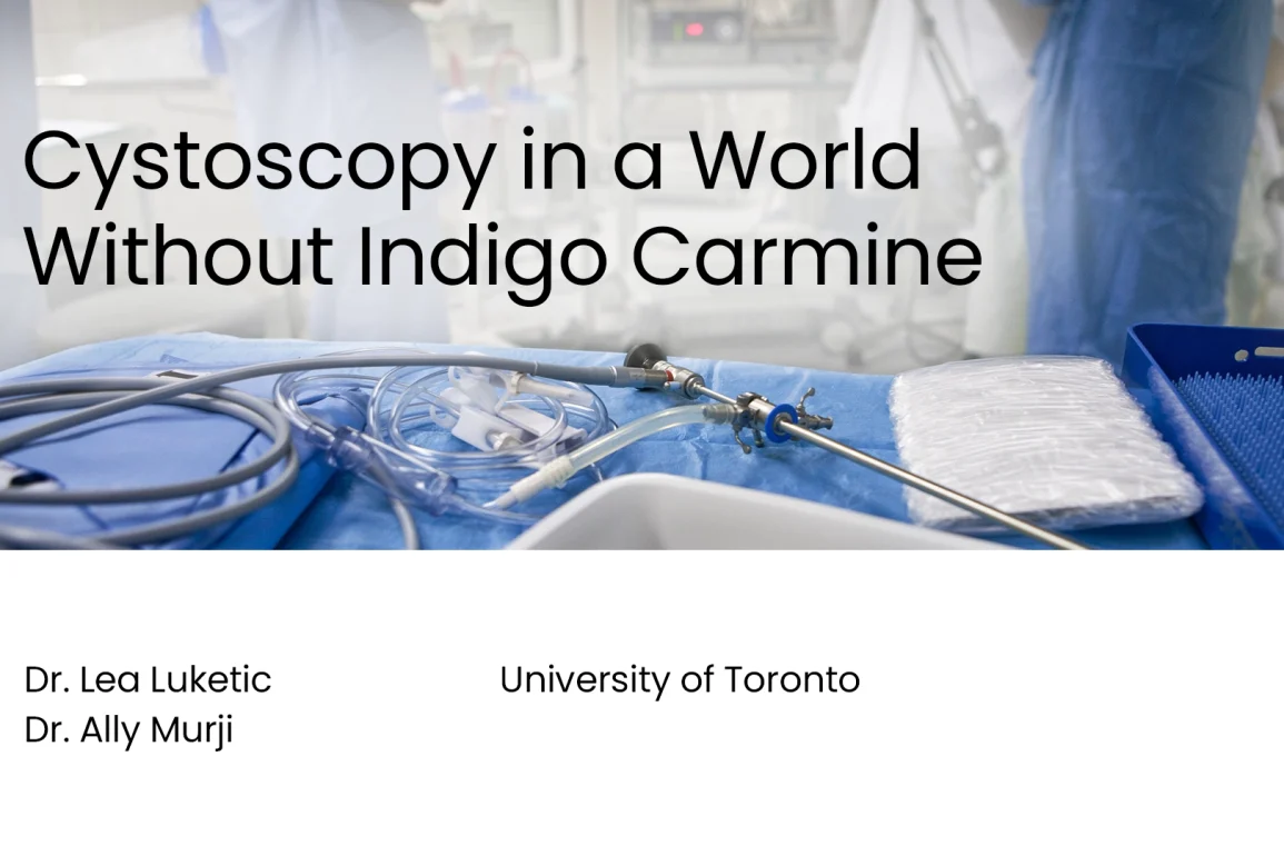 Cystoscopy in a World Without Indigo Carmine