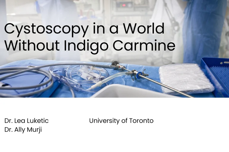 Cystoscopy in a World Without Indigo Carmine