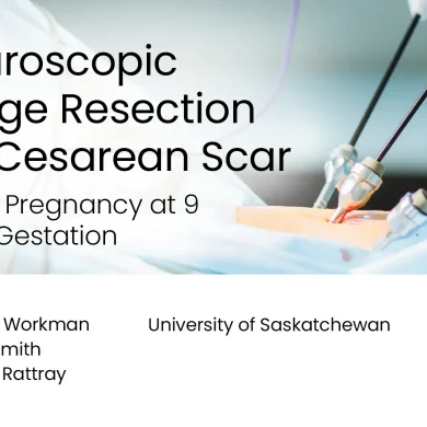 Laparoscopic Wedge Resection of a Cesarean Scar Ectopic Pregnancy at 9 Weeks Gestation
