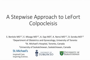 A Stepwise Approach to Lefort Colpocleisis