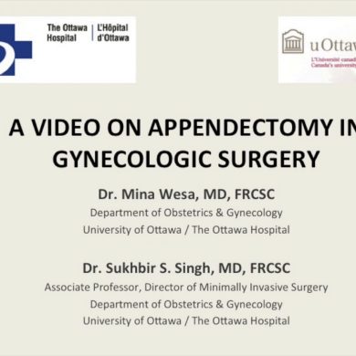 A Video on Appendectomy in Gynecologic Surgery