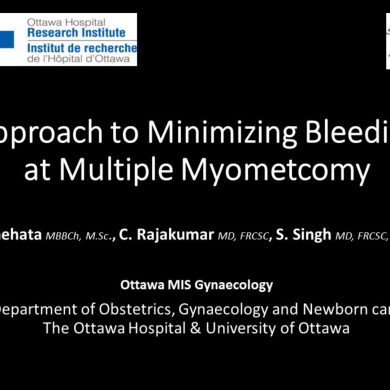 Approach to Minimizing Bleeding at Multiple Myomectomy