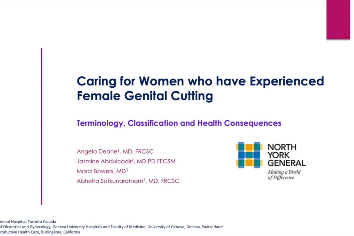Caring for Women who have Experienced Female Genital Cutting
