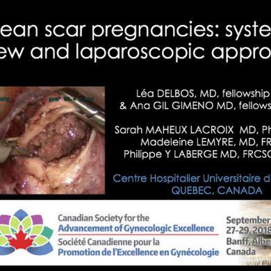 Cesarean Scar Pregnancies Systematic Review and Laparoscopic Approach