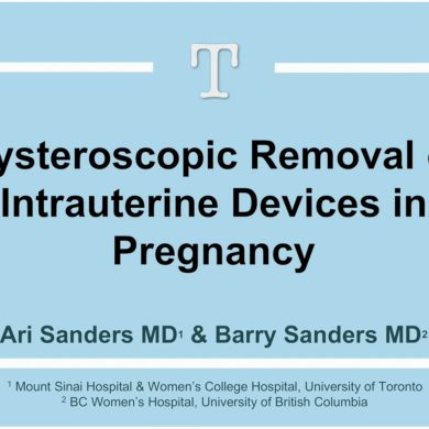Hysteroscopic Removal of Retained Intrauterine Devices in Pregnancy