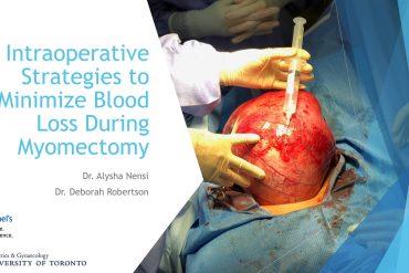 Intraoperative Strategies to Minimize Blood Loss During Myomectomy