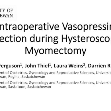 Intraoperative Vasopressin Injection During Hysteroscopic Myomectomy