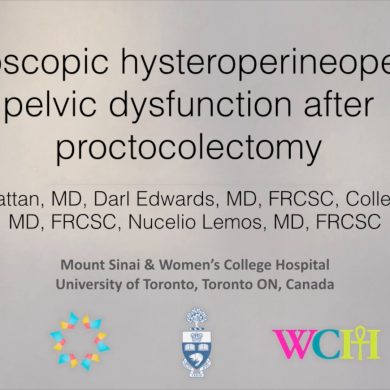 Laparoscopic Hysteroperineopexy for Pelvic Dysfunction after Proctocolectomy