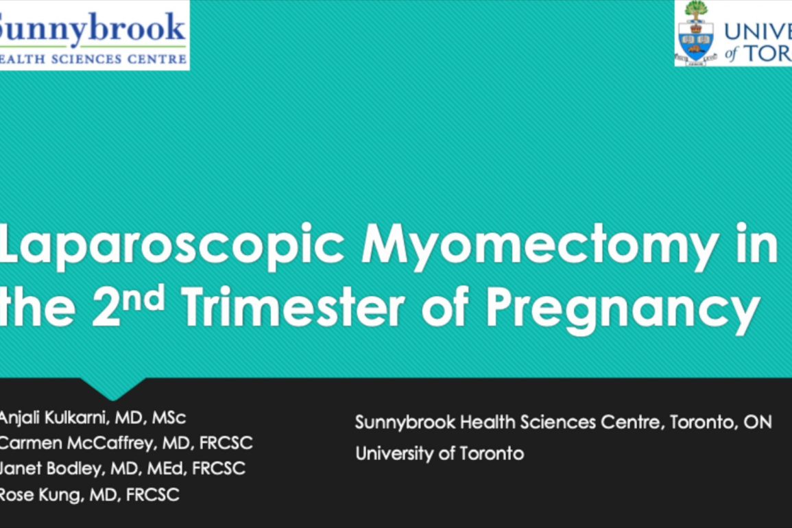 Laparoscopic Myomectomy in the 2nd Trimester of Pregnancy
