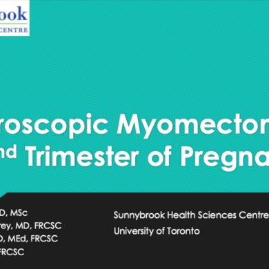 Laparoscopic Myomectomy in the 2nd Trimester of Pregnancy