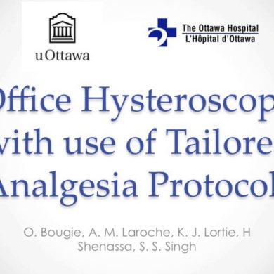 Office Hysteroscopy With Use of Tailored Analgesia Protocols