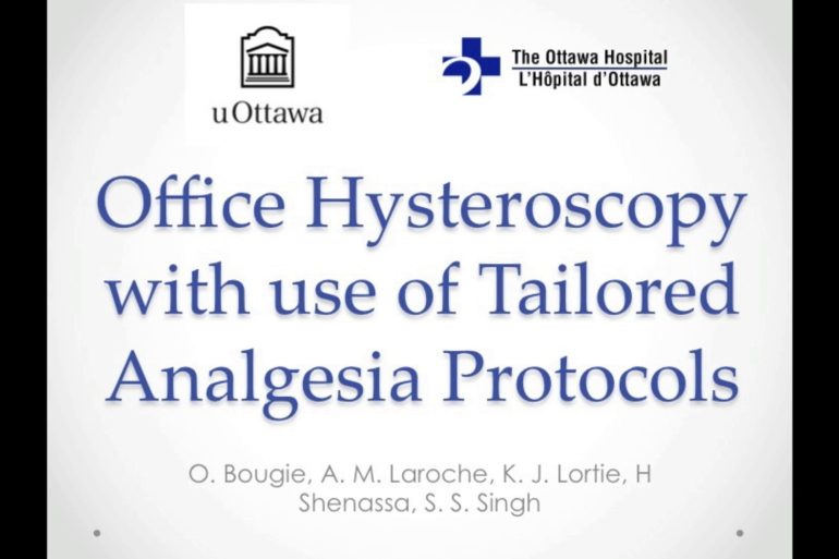 Office Hysteroscopy With Use of Tailored Analgesia Protocols