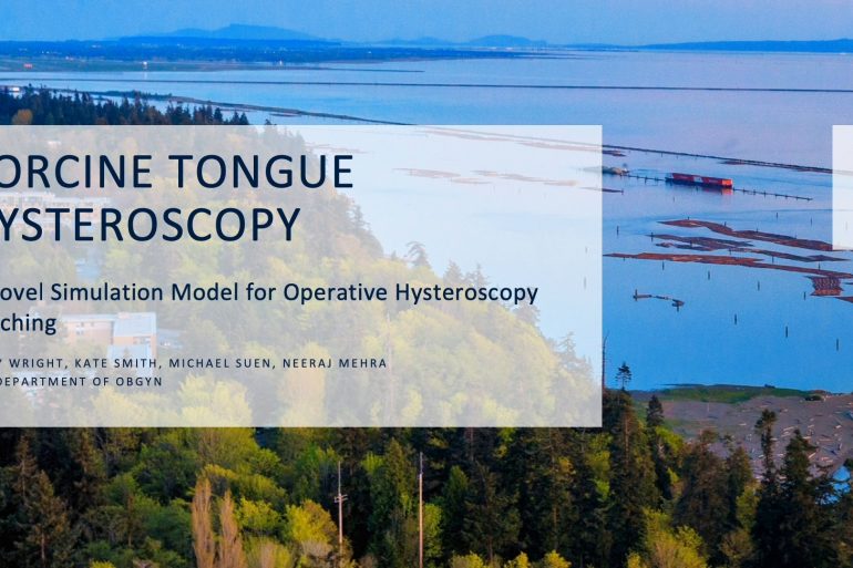 Porcine Tongue Hysteroscopy A Novel Simulation Model for Operative Hysteroscopy Teaching