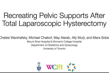 Recreating Pelvic Supports After Total Laparoscopic Hysterectomy