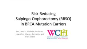 Risk-Reducing Salpingo-Oophorectomy (RRSO) in BRCA Mutation Carriers 21 Risk-Reducing Salpingo-Oophorectomy (RRSO) in BRCA Mutation Carriers