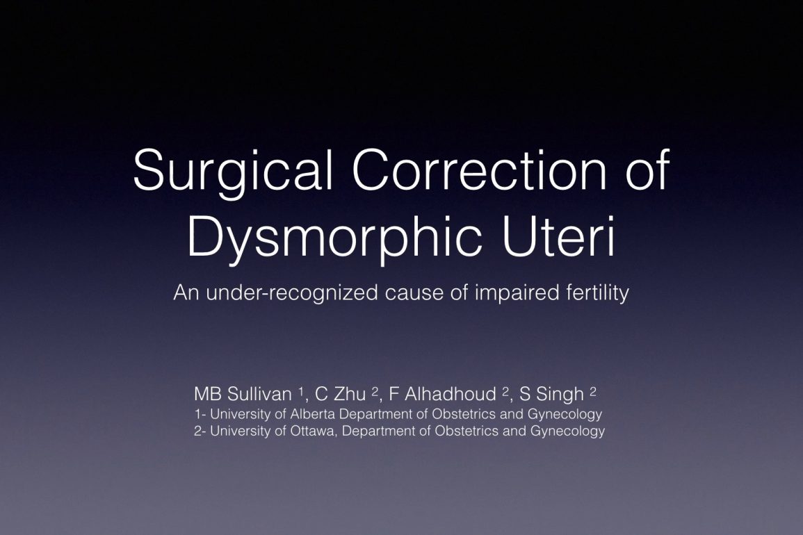 Surgical Correction of Dysmorphic Uteri