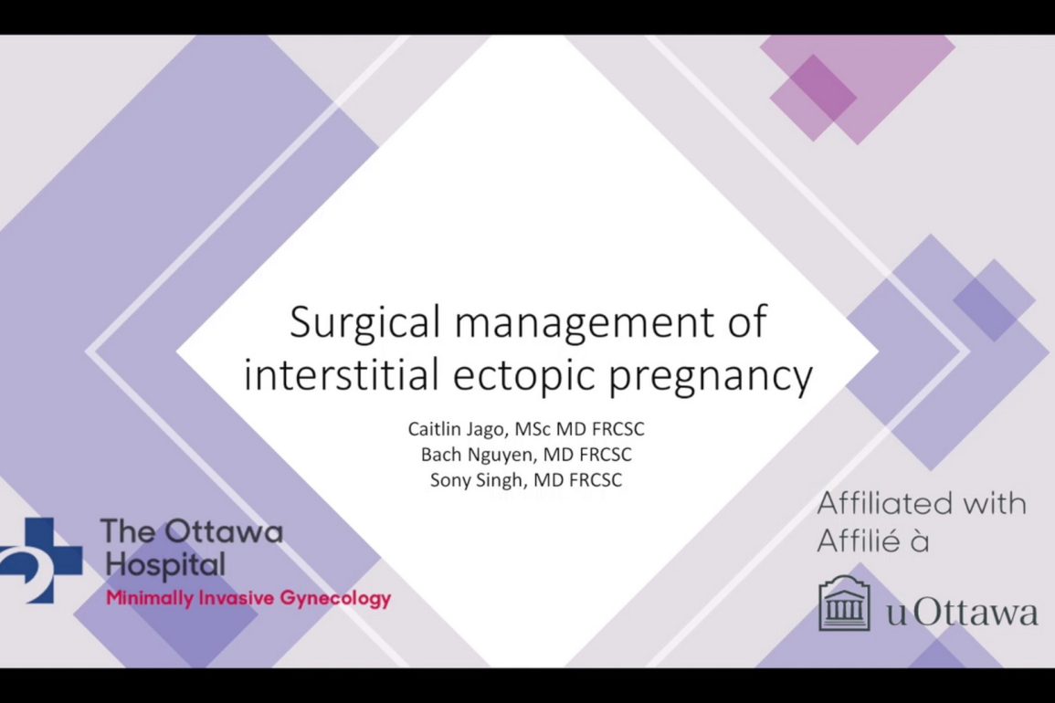 Surgical Management of Interstitial Ectopic Pregnancy