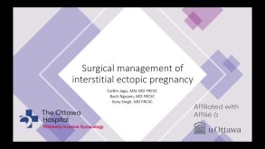 Surgical Management of Interstitial Ectopic Pregnancy