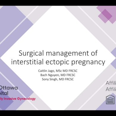 Surgical Management of Interstitial Ectopic Pregnancy