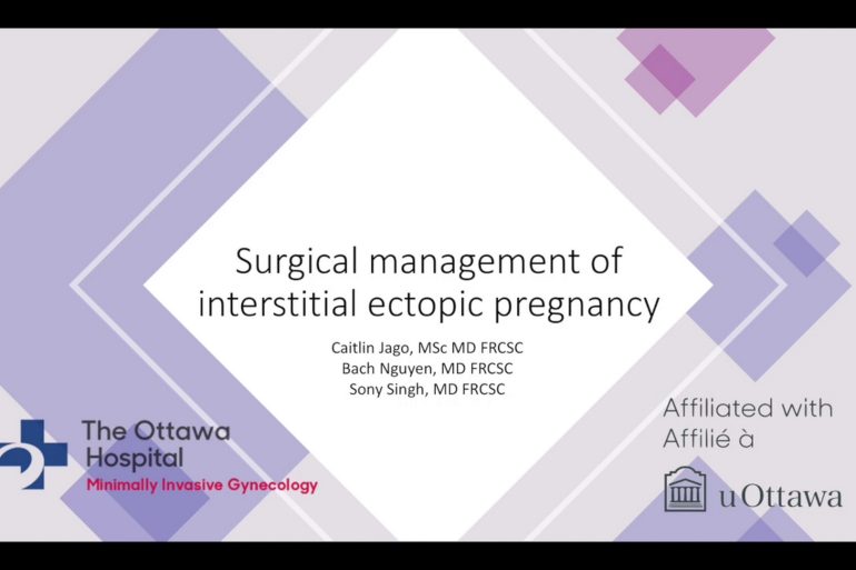 Surgical Management of Interstitial Ectopic Pregnancy