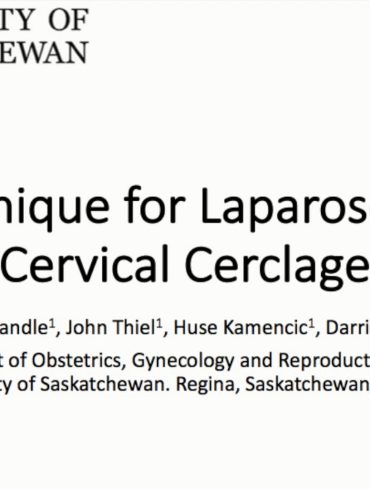 Technique for Laparoscopic Cervical Cerclage