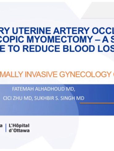 Temporary Uterine Artery Occlusion at Laparoscopic Myomectomy - A Simple Technique to Reduce Blood Loss