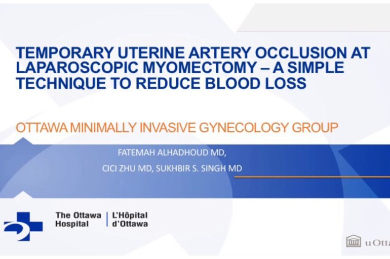 Temporary Uterine Artery Occlusion at Laparoscopic Myomectomy - A Simple Technique to Reduce Blood Loss