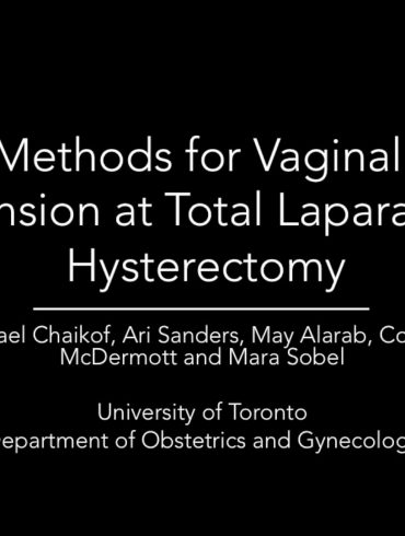 Two Methods for Vaginal Vault Suspension at Total Laparoscopic Hysterectomy