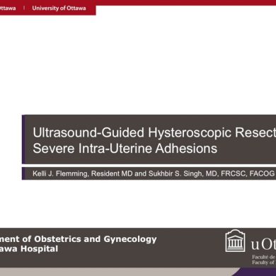Ultrasound-Guided Hysteroscopic Resection of Severe Intra-Uterine Adhesions