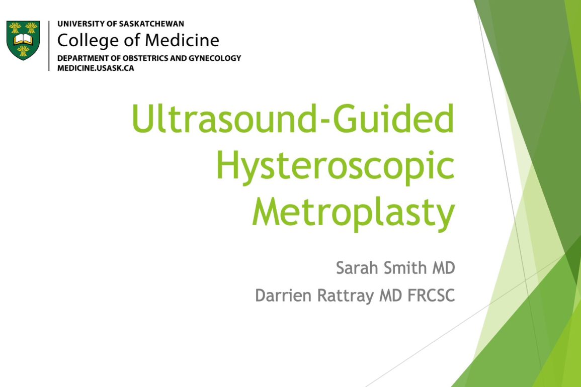 Ultrasound-Guided Hysteroscopy Following Endometrial Ablation
