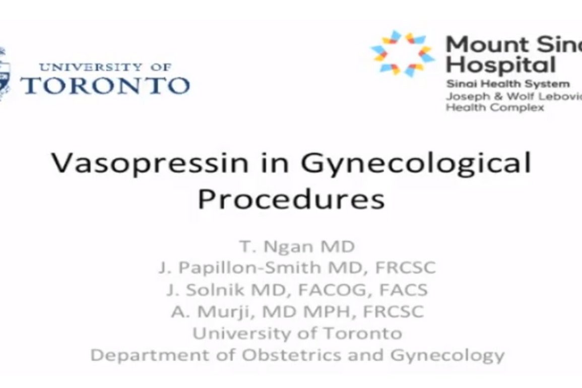 Vasopressin in Gynecological Procedures