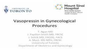 Vasopressin in Gynecological Procedures