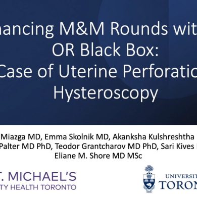 Enhancing M&M Rounds with the OR Black Box: a Case of Uterine Perforation at Hysteroscopy