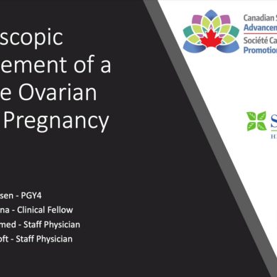 Laparoscopic management of a massive ovarian cyst in pregnancy