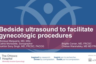 Bedside ultrasound to facilitate gynecologic procedures