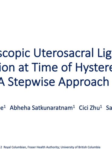 Laparoscopic Uterosacral Ligament Suspension at Time of Hysterectomy: A Stepwise Approach