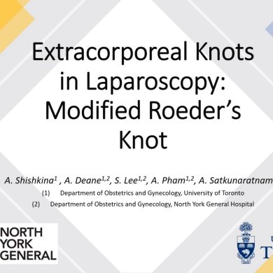 Extracorporeal Knots in Laparoscopy: Modified Roeder's Knot