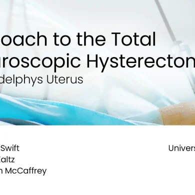 Approach to the Total Laparoscopic Hysterectomy for a Didelphys Uterus