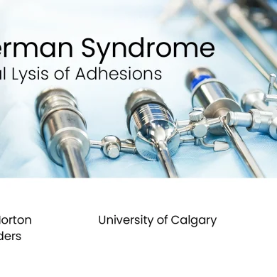 Asherman Syndrome Gradual Lysis of Adhesions