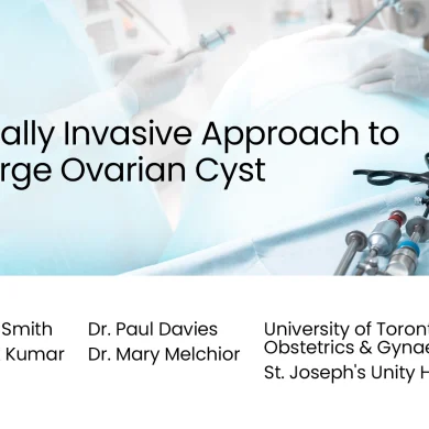 Minimally Invasive Approach to the Large Ovarian Cyst