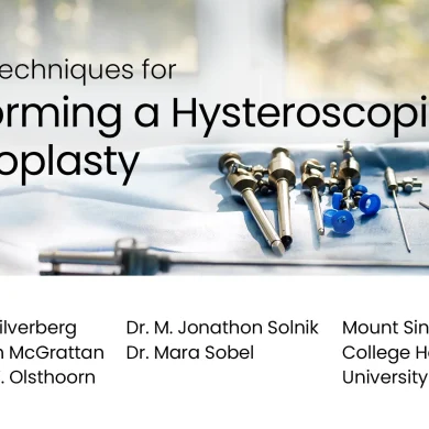 Hysteroscopic Septoplasty: Three Key Techniques