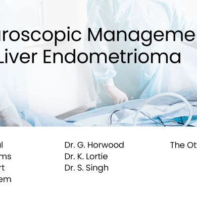 Laparoscopic management of a liver endometrioma