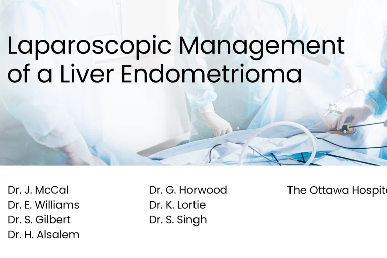 Laparoscopic management of a liver endometrioma