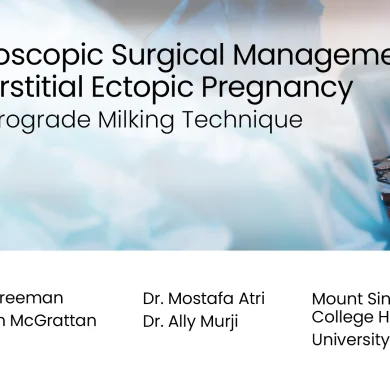 Laparoscopic Surgical Management of Interstitial Ectopic Pregnancy: The Retrograde Milking Technique